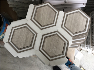 Hexagon Mosaic Herringbone Mosaic